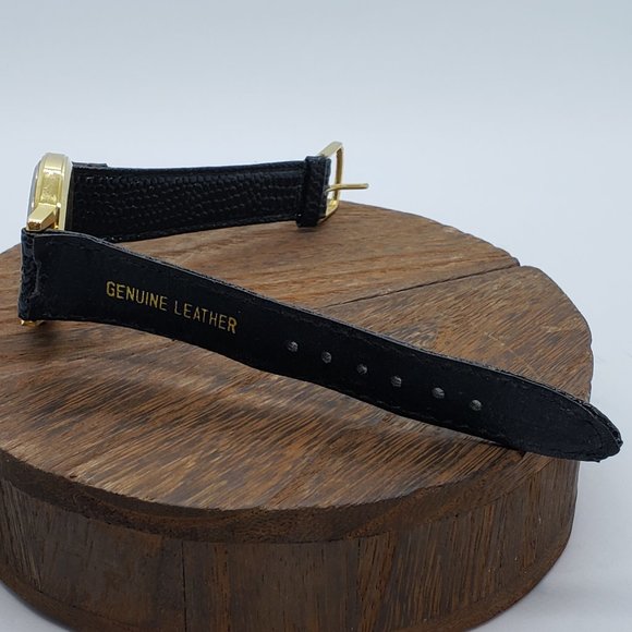 Genuine Leather Quartz Watch Diamond 12 Hour Mark - Picture 6 of 10